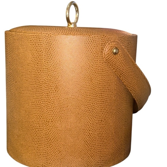 Georges Briard Midcentury Faux Snakeskin Ice Bucket - Picture 9 of 14